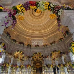 inside view of ram mandir